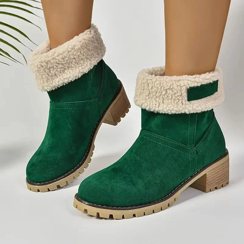 Sofie Women's Winter Suede Boots Sofie Women's Winter Suede Boots Blue Wolf Store Green US 5 - UK/AU: 3 - EU 36