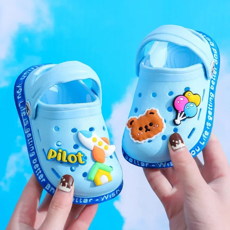 Soft Anti-Skid Children's Slippers Soft Anti-Skid Children's Slippers Blue Wolf Store Light Blue 2 3.5 US / 2.5 UK/AU / 18 EU