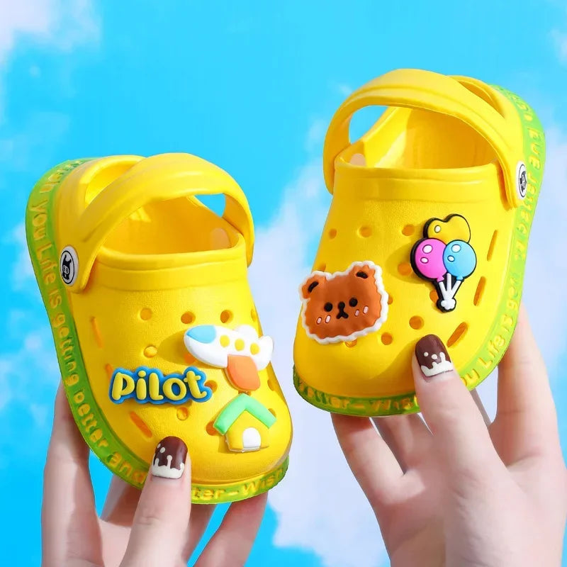 Soft Anti-Skid Children's Slippers Soft Anti-Skid Children's Slippers Blue Wolf Store Yellow 1 3.5 US / 2.5 UK/AU / 18 EU