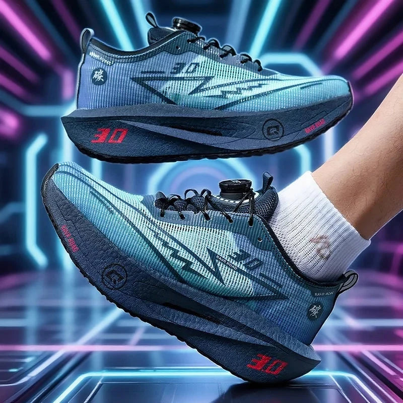 Soft Sole Cushioning Men's Running Shoes for Women High-quality Road Jogging Shoes Light Comfy Sneakers Mesh Training Shoes male Blue Wolf Store