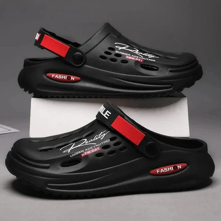 StepFlow Men's Breathable Slip-On Clogs StepFlow Men's Breathable Slip-On Clogs Blue Wolf Store