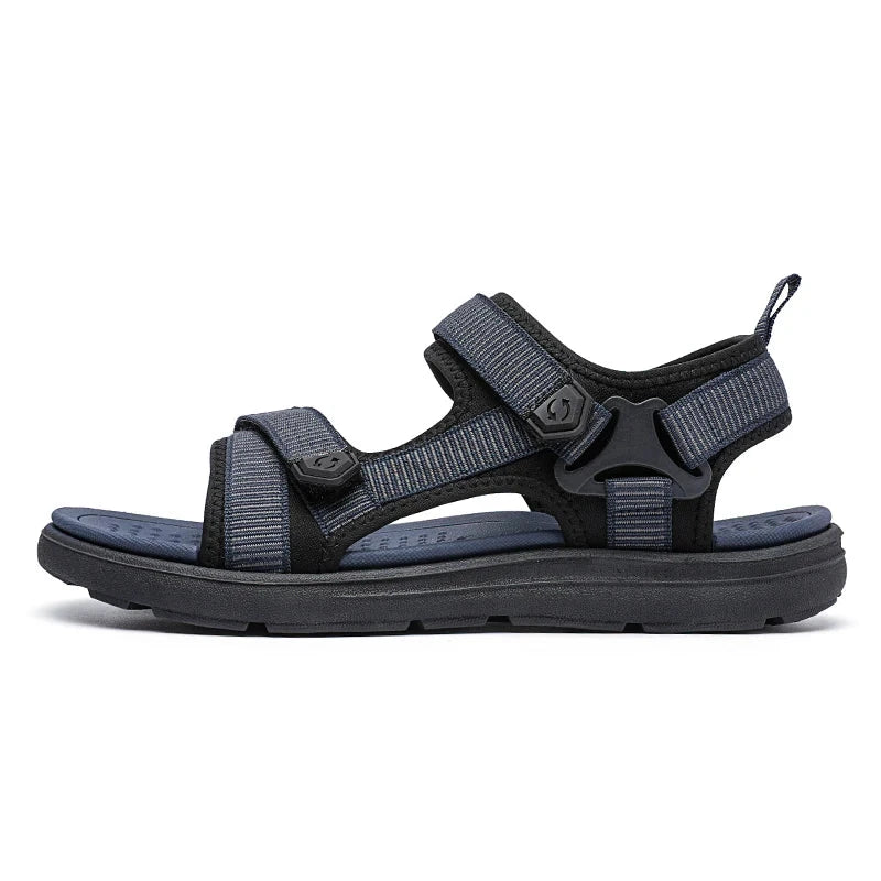 Summer Men Sandals Fashion Leisure Beach Holiday Sandals for Mens Lightweight Shoes New Outdoor Comfortable Casual Sandals Blue Wolf Store
