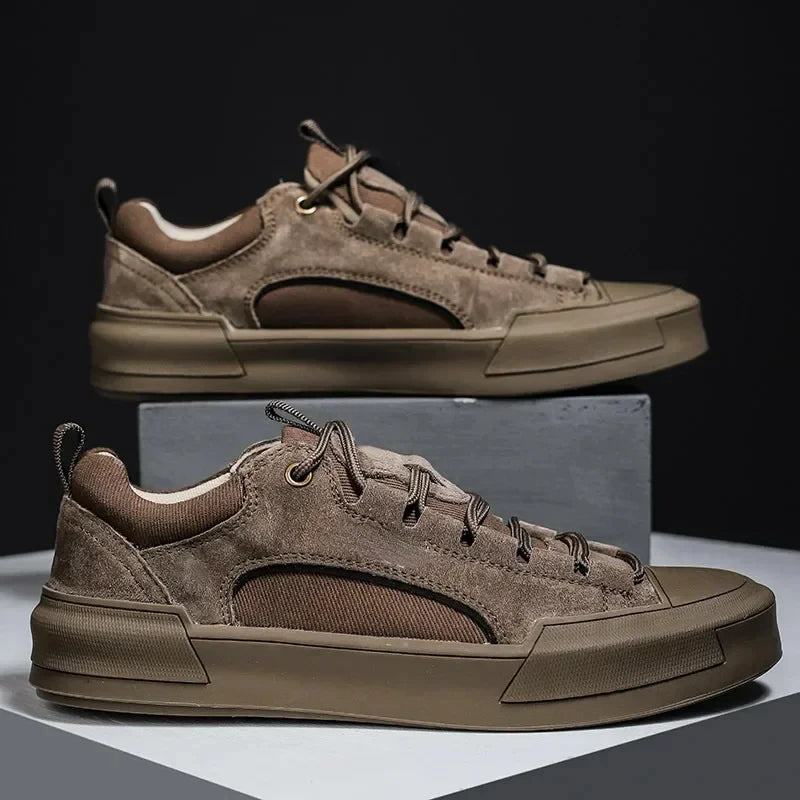 Theodore Men's Casual Leather Sneakers Theodore Men's Casual Leather Sneakers Blue Wolf Store Brown EU40 / US7 / UK6.5