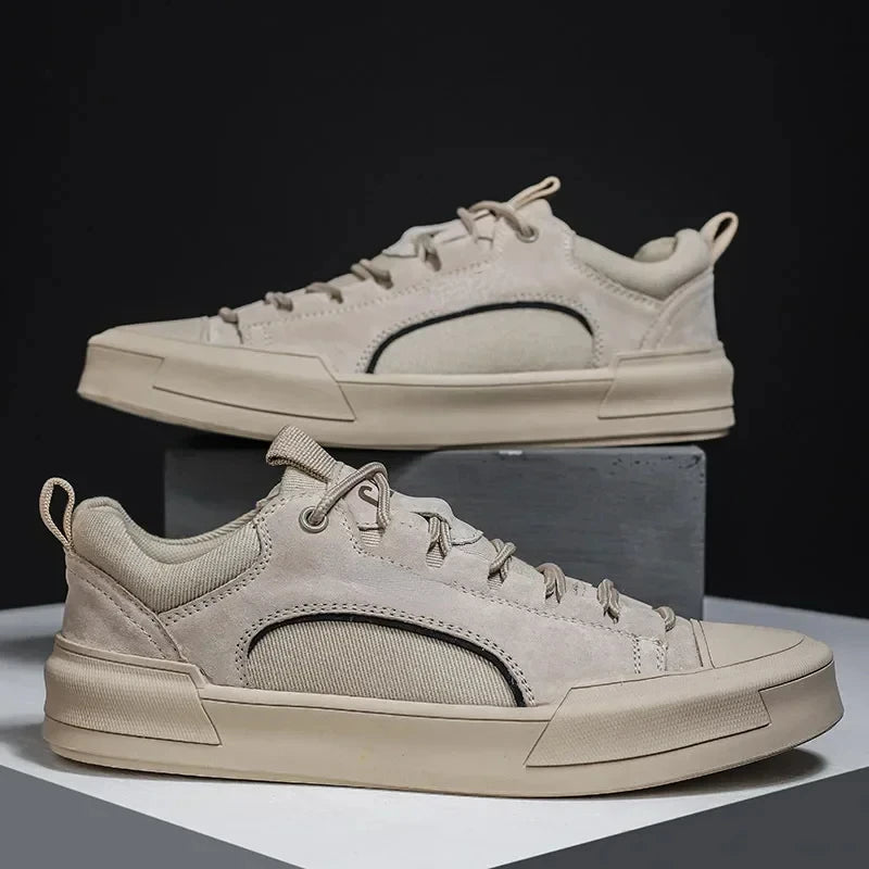 Theodore Men's Casual Leather Sneakers Theodore Men's Casual Leather Sneakers Blue Wolf Store Sand EU40 / US7 / UK6.5
