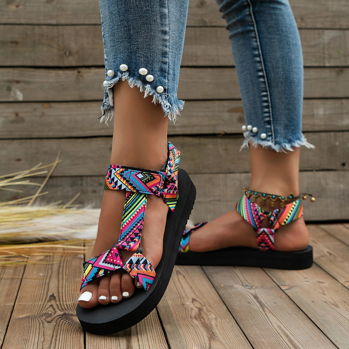 Tropical Shine Women's Sandal Tropical Shine Women's Sandal Blue Wolf Store