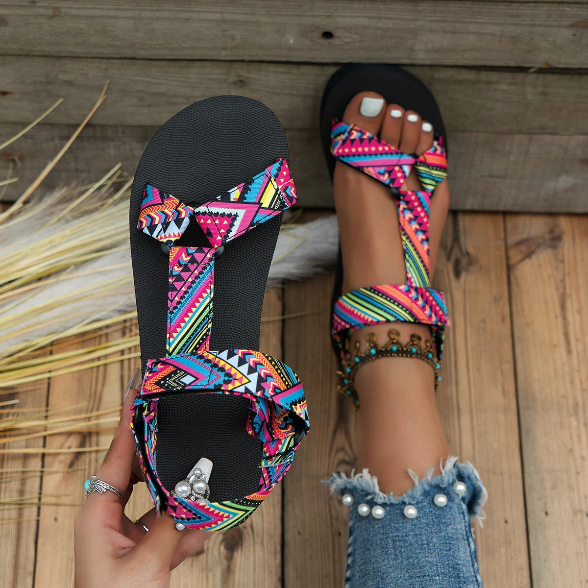 Tropical Shine Women's Sandal Tropical Shine Women's Sandal Blue Wolf Store