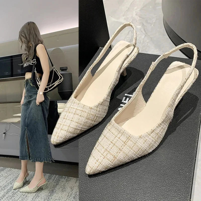Véla Urban Glam Slingback Pumps Véla Urban Glam Slingback Pumps Blue Wolf Store BEIGE US 3.5 / UK-AU 2.5 / EU 34