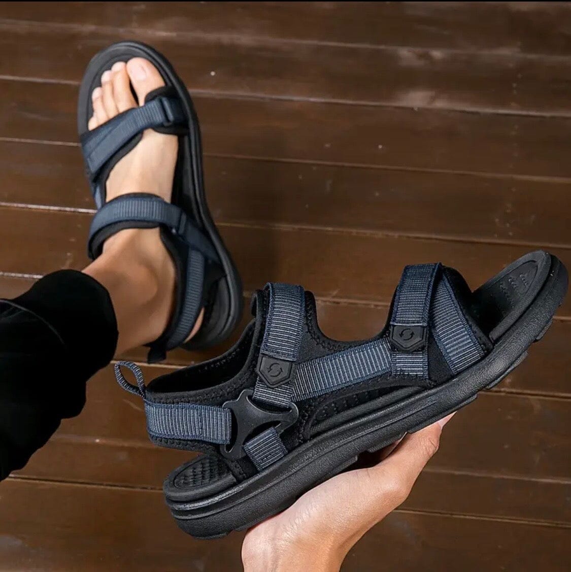 Velmone Men's Summer Sandals Velmone Men's Summer Sandals tradução Blue Wolf Store