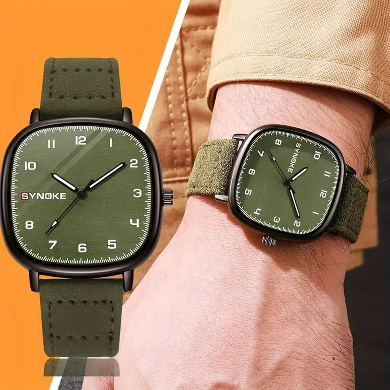Ventura Men's Quartz Watch Ventura Men's Quartz Watch Blue Wolf Store Army Green