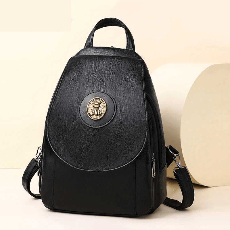 Versatta High-Quality Leather Women's Anti-Theft Backpack Versatta High-Quality Leather Women's Anti-Theft Backpack Blue Wolf Store