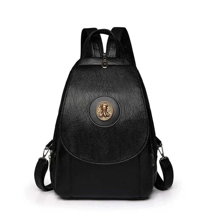 Versatta High-Quality Leather Women's Anti-Theft Backpack Versatta High-Quality Leather Women's Anti-Theft Backpack Blue Wolf Store