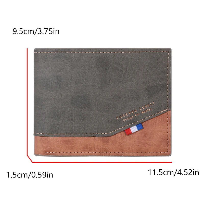 Vincent Men's Leather Wallet Vincent Men's Leather Wallet Blue Wolf Store