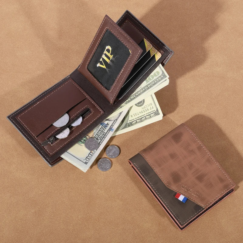 Vincent Men's Leather Wallet Vincent Men's Leather Wallet Blue Wolf Store