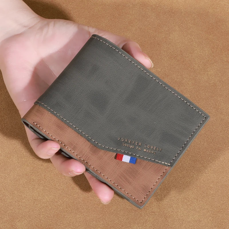 Vincent Men's Leather Wallet Vincent Men's Leather Wallet Blue Wolf Store Black