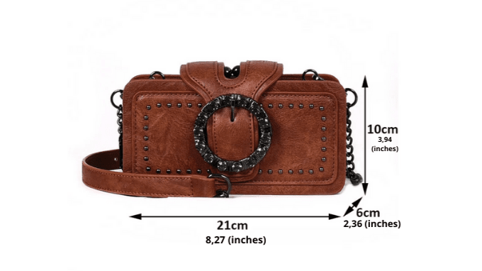 Vintage-Style Square Leather Crossbody Bags Vintage-Style Square Leather Crossbody Bags Blue Wolf Store