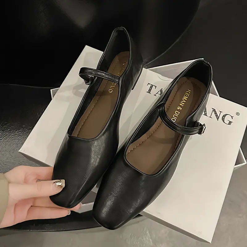VivaEleganza Women's Mary Jane Shoes VivaEleganza Women's Mary Jane Shoes Blue Wolf Store US 5.5 / UK 3 Black