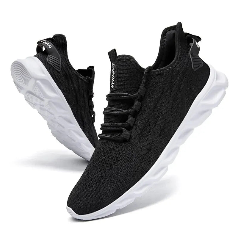 Vulcan Men's Active Breath Sneakers Blue Wolf Store 44 Black-White