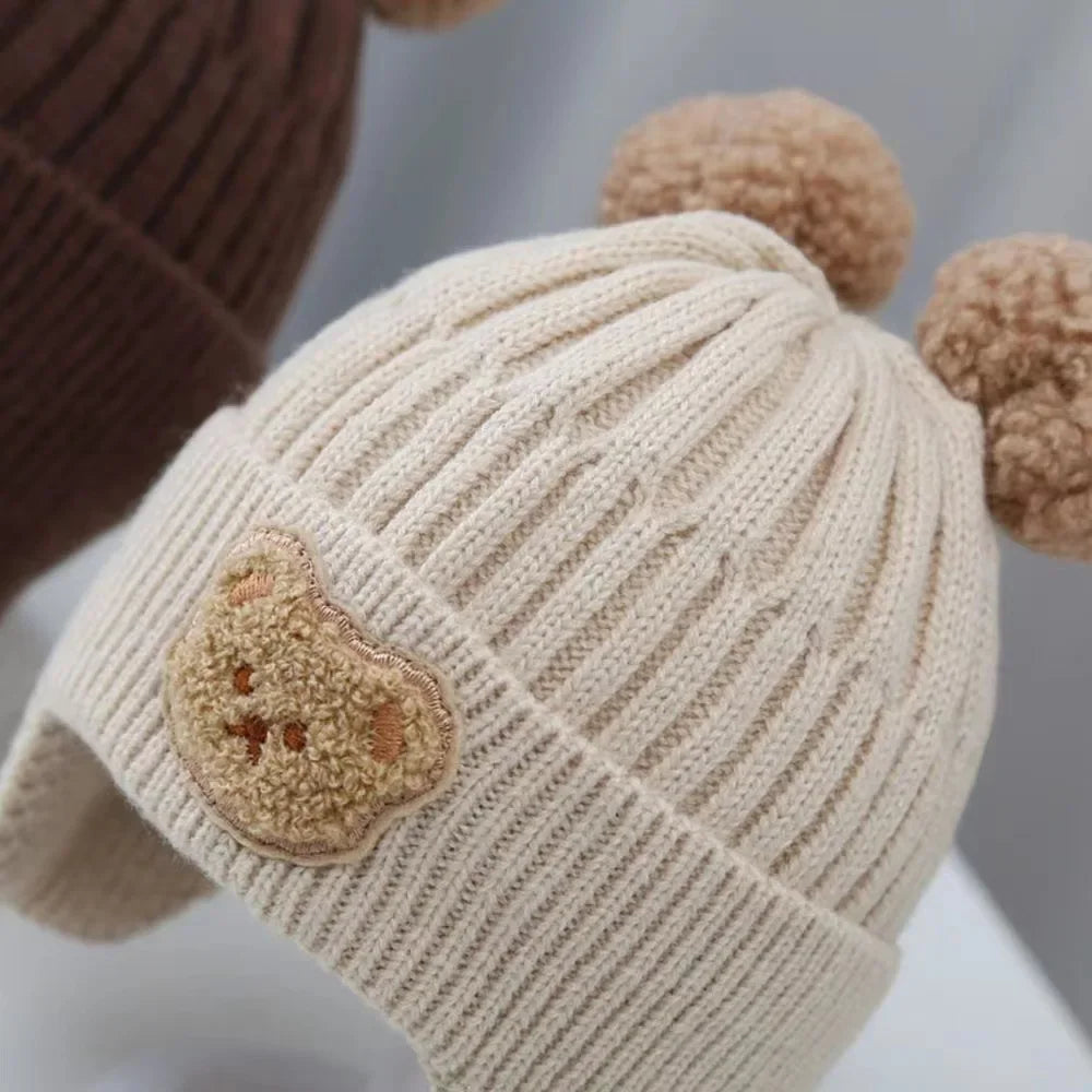 Winter Baby Beanie with Ear Protection Winter Baby Beanie with Ear Protection Blue Wolf Store