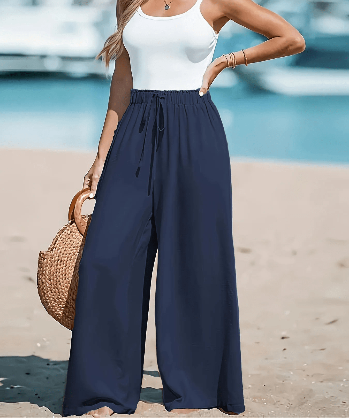 Women’s Casual Wide Leg Pants – Desert Glow Women’s Casual Wide Leg Pants – Desert Glow Blue Wolf Store