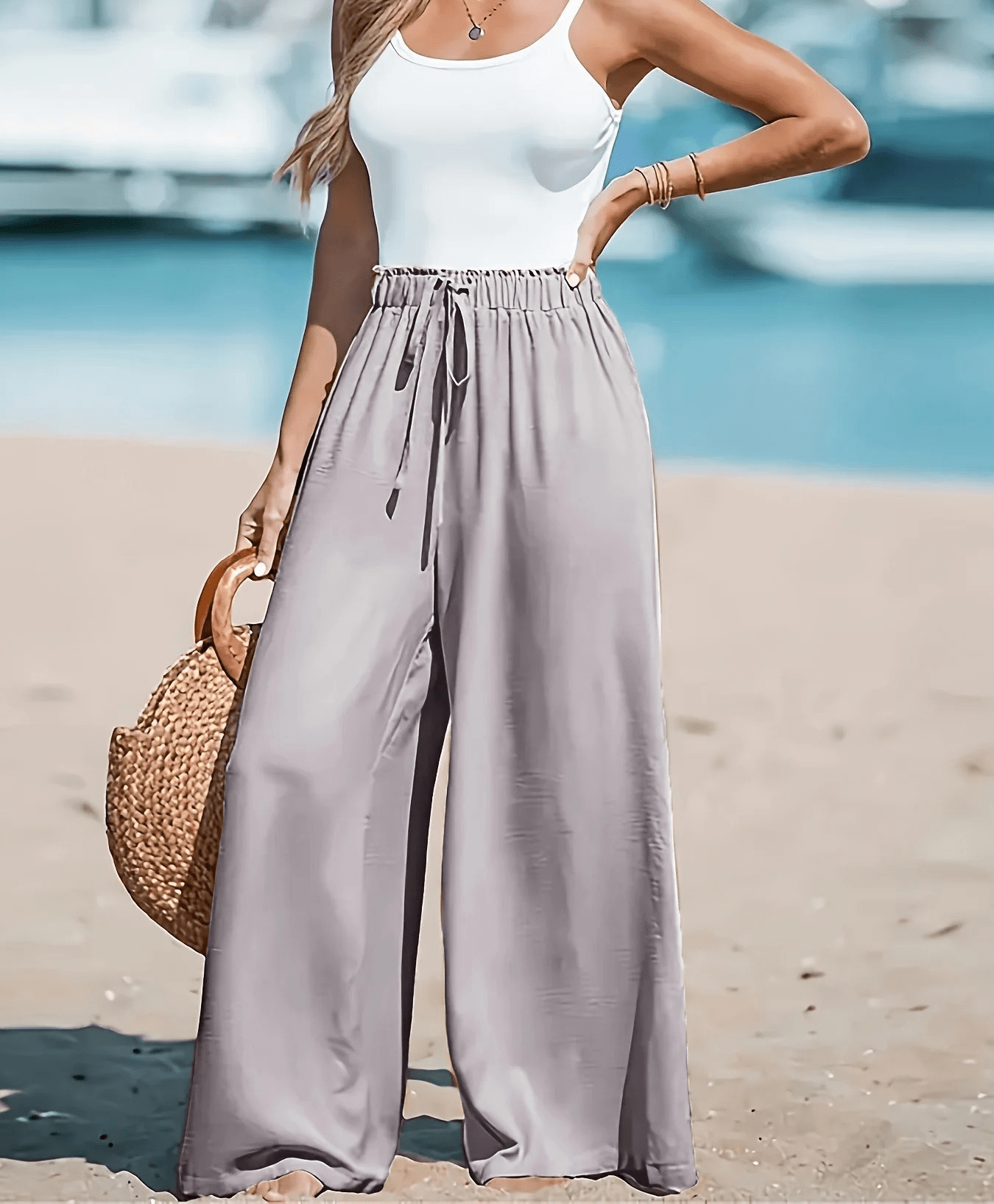 Women’s Casual Wide Leg Pants – Desert Glow Women’s Casual Wide Leg Pants – Desert Glow Blue Wolf Store