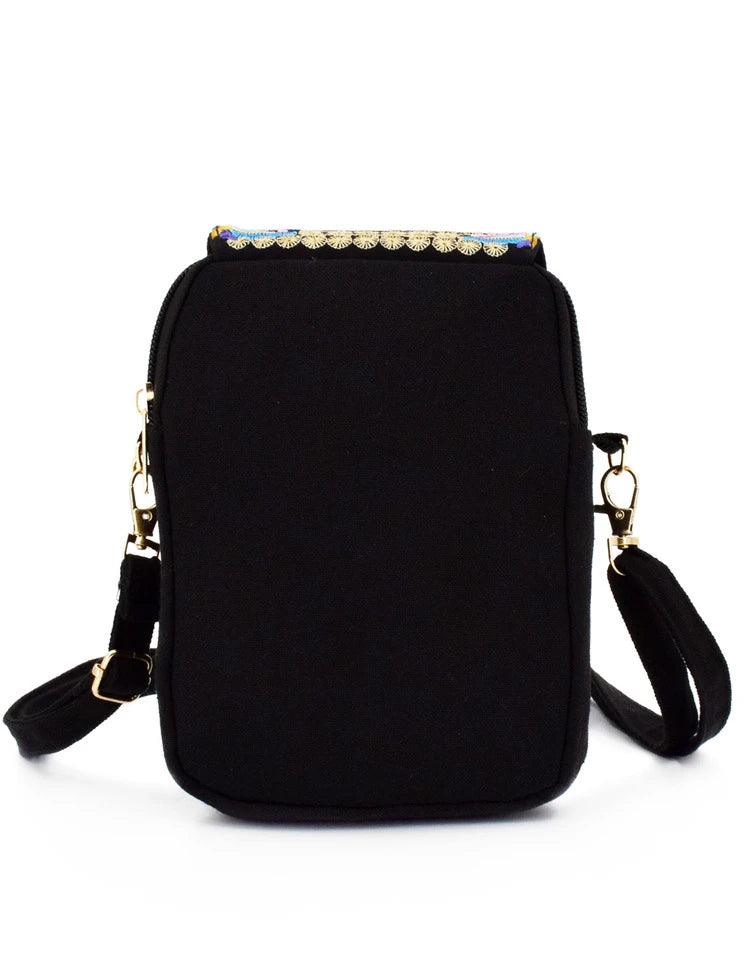 Women's Crossbody Bag with Flowers Women's Crossbody Bag with Flowers Blue Wolf Store