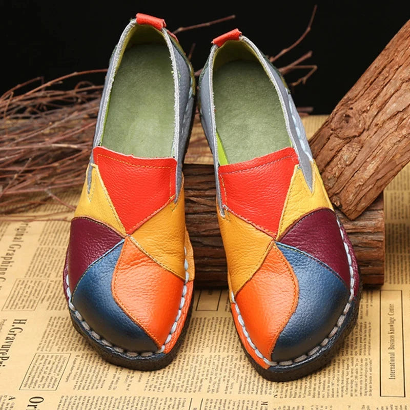 Women's Leather Moccasin Shoes Viena Women's Leather Moccasin Shoes Viena Blue Wolf Store