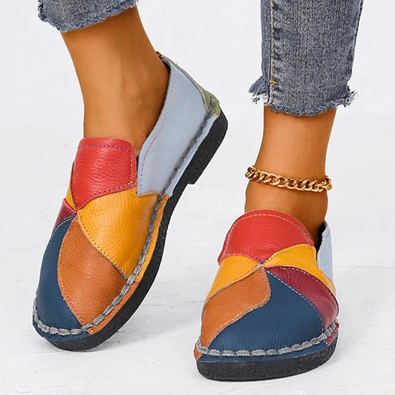 Women's Leather Moccasin Shoes Viena Women's Leather Moccasin Shoes Viena Blue Wolf Store