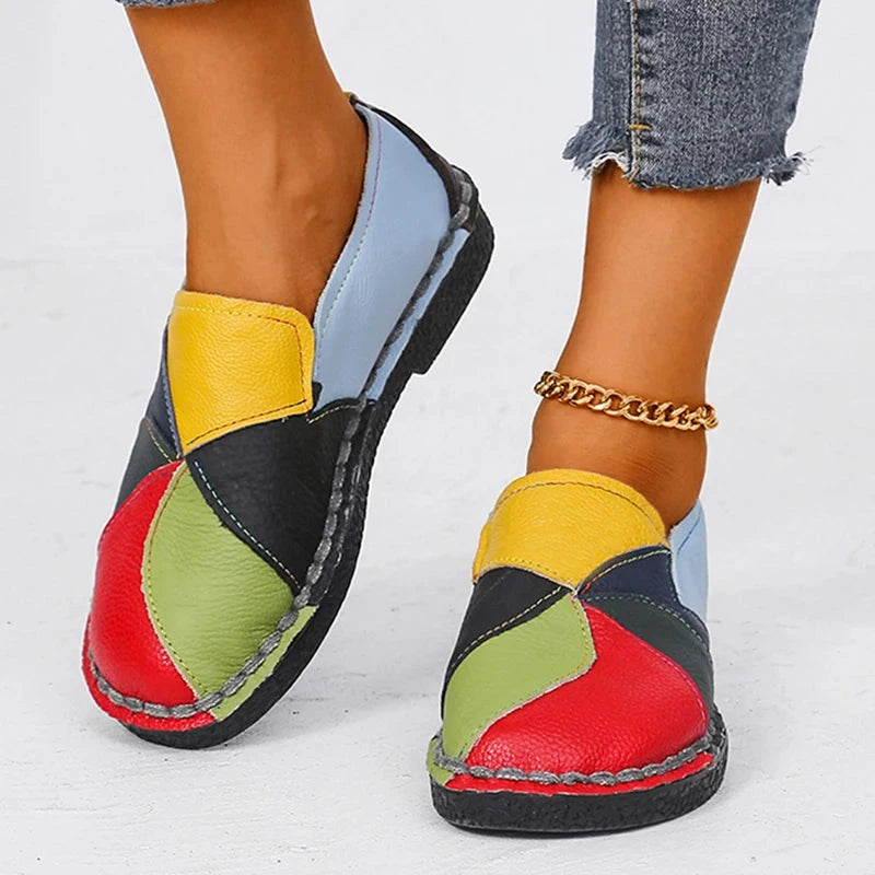 Women's Leather Moccasin Shoes Viena Women's Leather Moccasin Shoes Viena Blue Wolf Store