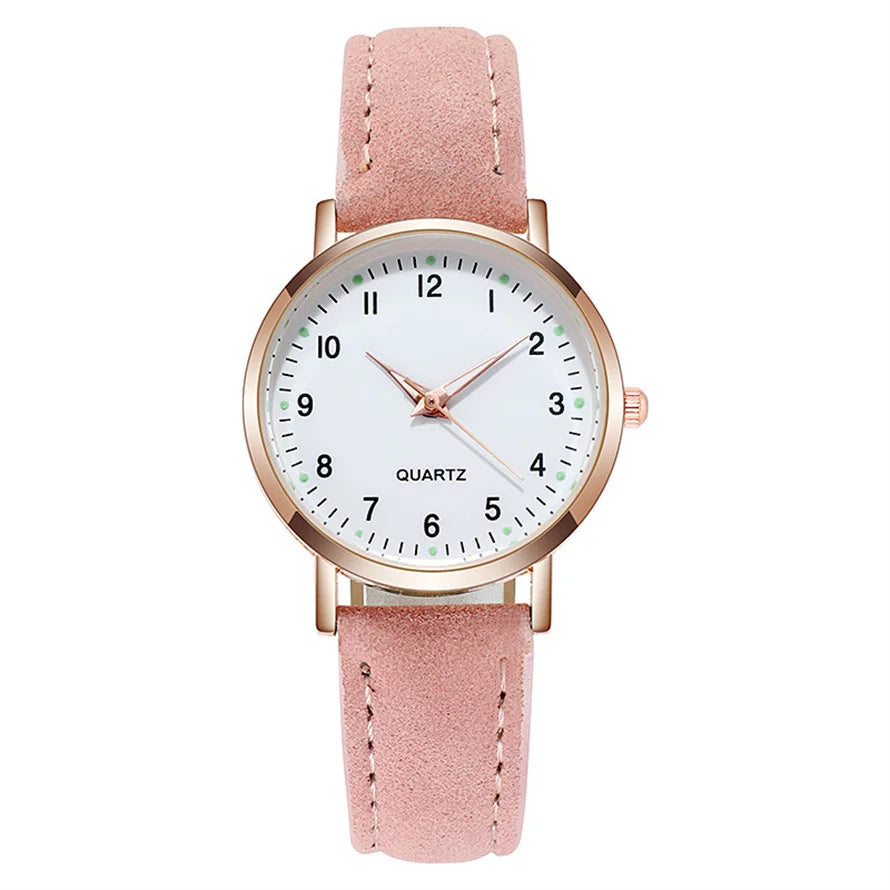 Women's Luminous Classic Watch with Leather Strap Women's Luminous Classic Watch with Leather Strap Blue Wolf Store