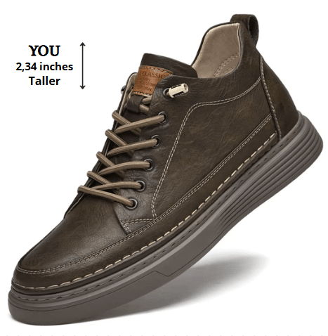 Zenon Casual Leather Sneakers – Adds 6 cm (2.34 inches) in height Zenon Casual Leather Sneakers – Adds 6 cm (2.34 inches) in height Blue Wolf Store Beige 38