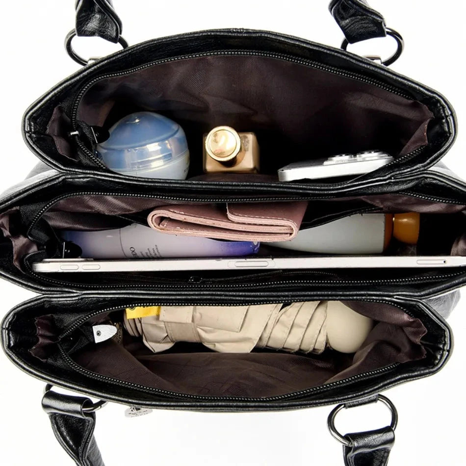 Zephire Elegance Women's Leather Bag Zephire Elegance Women's Leather Bag Blue Wolf Store