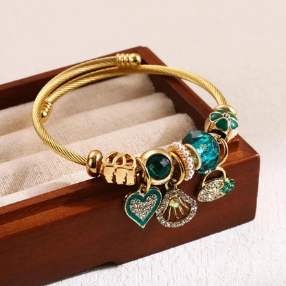 1PC Women's Fashion Pan Family Multi Element Beaded Bracelet Jewelry Accessories Suitable for Date, Party, Festival Gifts Blue Wolf Store 