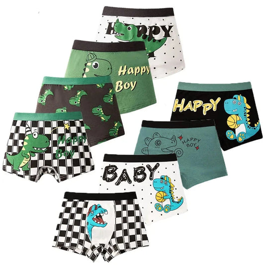 4-Pack Kids' Doodle Dash Boxer Briefs 4-Pack Kids' Doodle Dash Boxer Briefs Blue Wolf Store 
