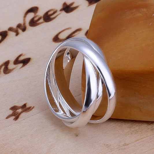 925 Sterling Silver Women’s Ring Elysian Celeste Elysian Celeste Women’s Silver Ring Blue Wolf Store 