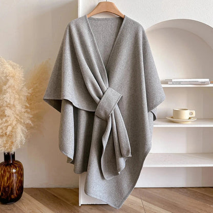 Adélisse Elegant Women’s Poncho Adélisse Elegant Women’s Poncho Blue Wolf Store 