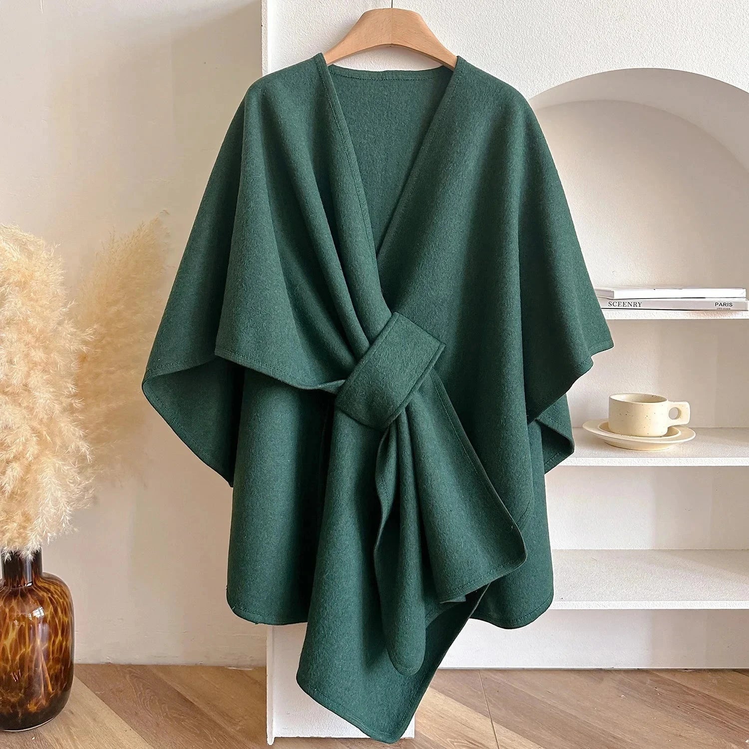 Adélisse Elegant Women’s Poncho Adélisse Elegant Women’s Poncho Blue Wolf Store 