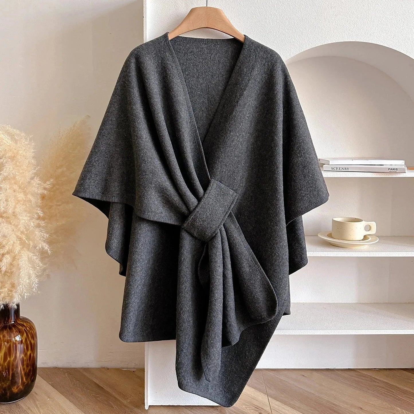 Adélisse Elegant Women’s Poncho Adélisse Elegant Women’s Poncho Blue Wolf Store 