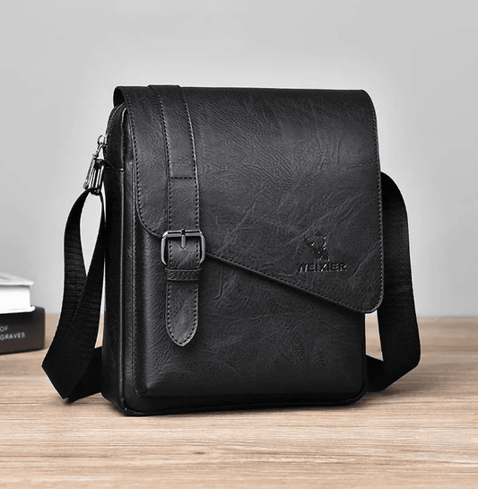 AlphaPort Men's Retro Leather Bag AlphaPort Men's Retro Leather Bag Blue Wolf Store 