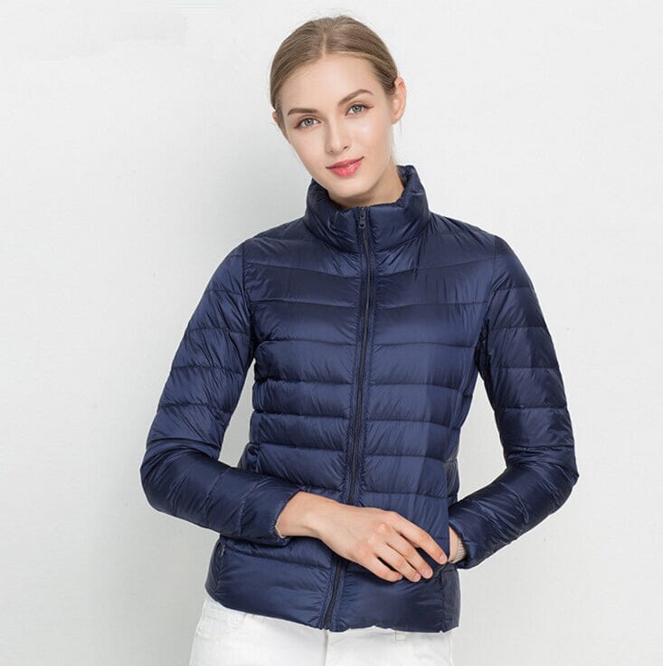 Ambrine – Stylish Quilted Jacket Ambrine – Stylish Quilted Jacket Blue Wolf Store Navy Blue M 