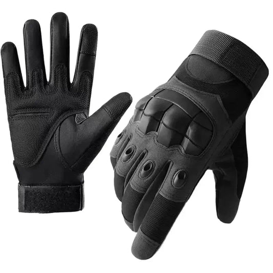 ArmorGrip Leather Tactical Gloves ArmorGrip Leather Tactical Gloves Blue Wolf Store Black M 