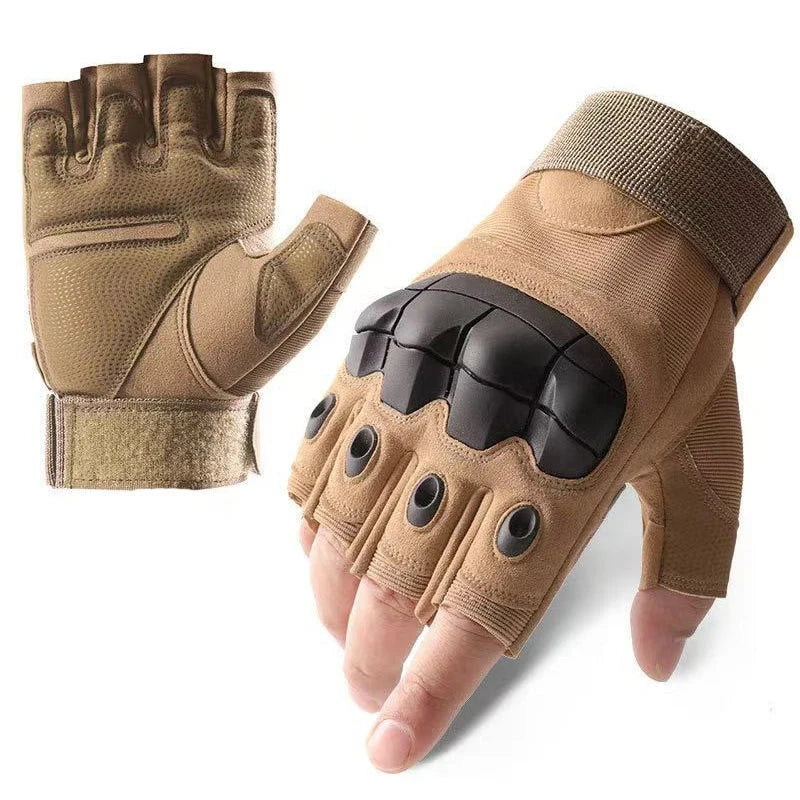 ArmorGrip Leather Tactical Gloves ArmorGrip Leather Tactical Gloves Blue Wolf Store Khaki 1 L 