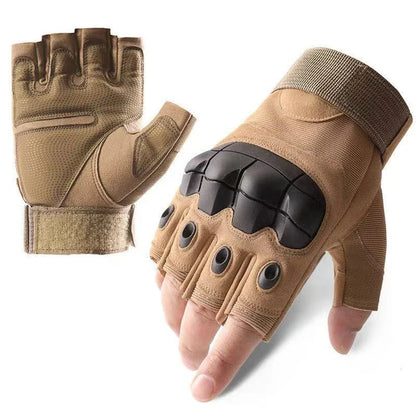 ArmorGrip Leather Tactical Gloves ArmorGrip Leather Tactical Gloves Blue Wolf Store Khaki 1 L 
