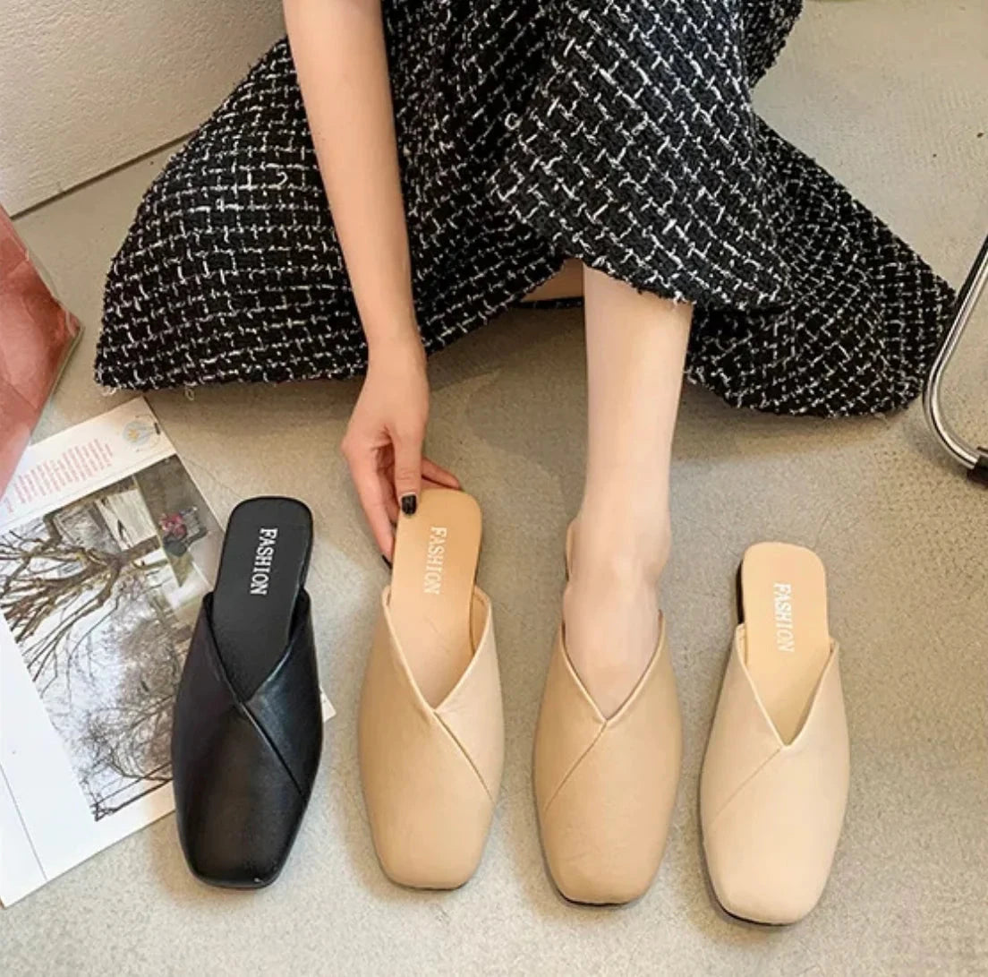 Aura Eleganza Women's Leather Mules Aura Eleganza Women's Leather Mules Blue Wolf Store 