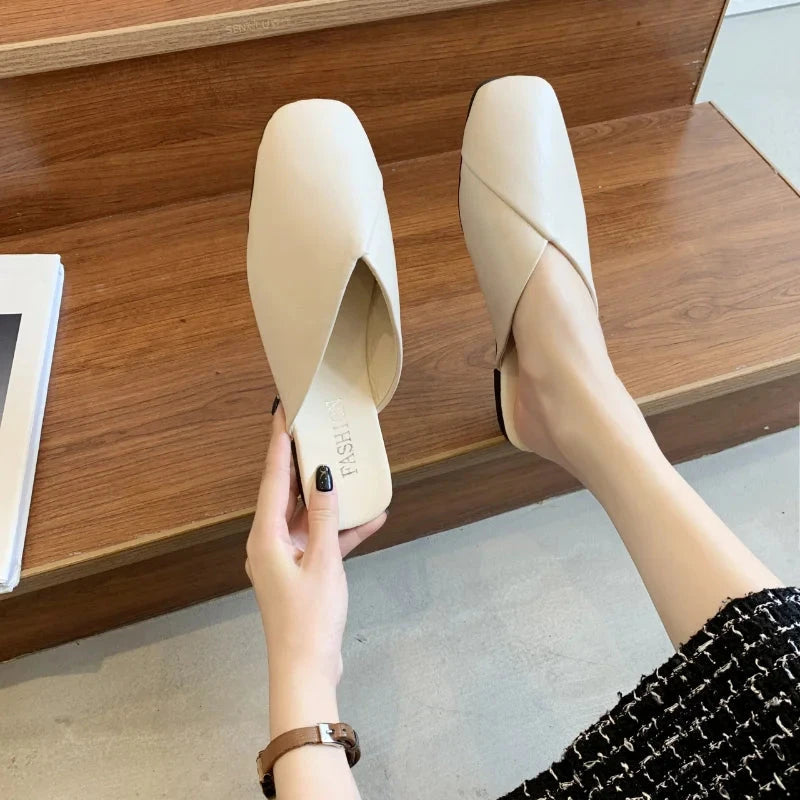 Aura Eleganza Women's Leather Mules Aura Eleganza Women's Leather Mules Blue Wolf Store 