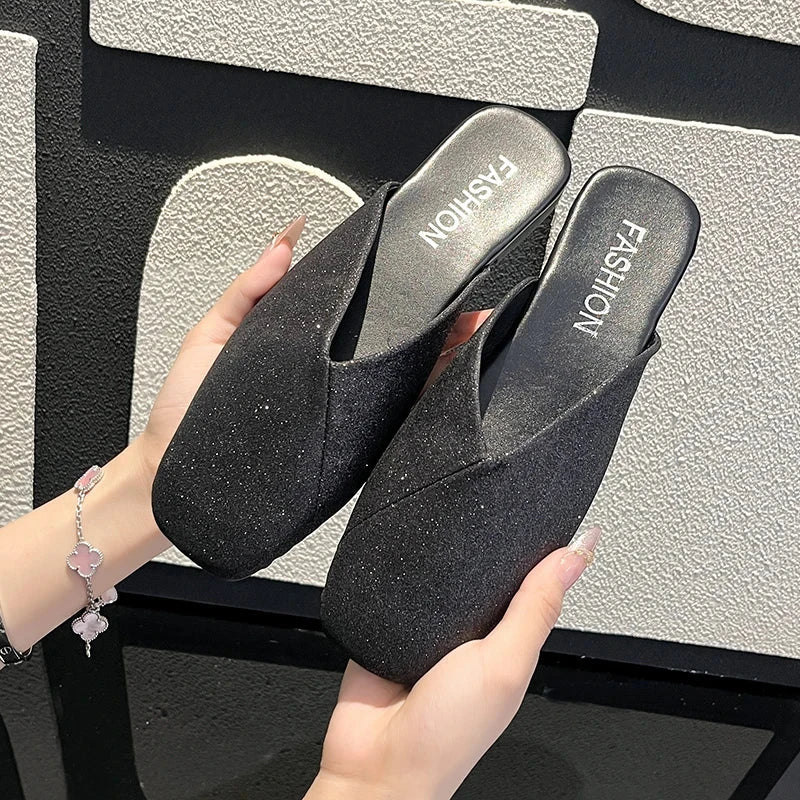 Aura Eleganza Women's Leather Mules Aura Eleganza Women's Leather Mules Blue Wolf Store Shiny Black US 5 / UK-AU 3 / EU 35 