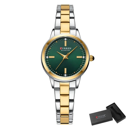 Aurelia Velour – Elegant Women’s Watch Aurelia Velour – Elegant Women’s Watch Blue Wolf Store Silver Green 