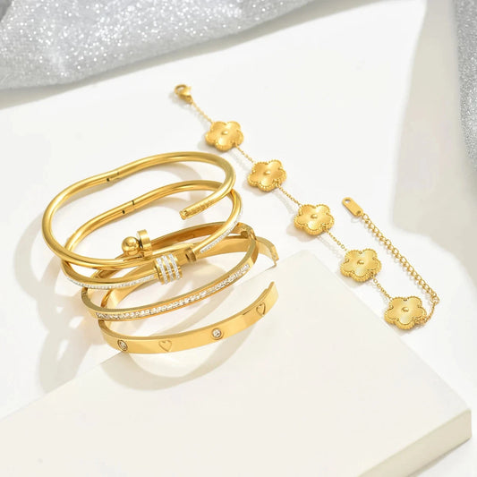 Aurelle Solène Luxury Bracelet Set Aurelle Solène Luxury Bracelet Set Blue Wolf Store 