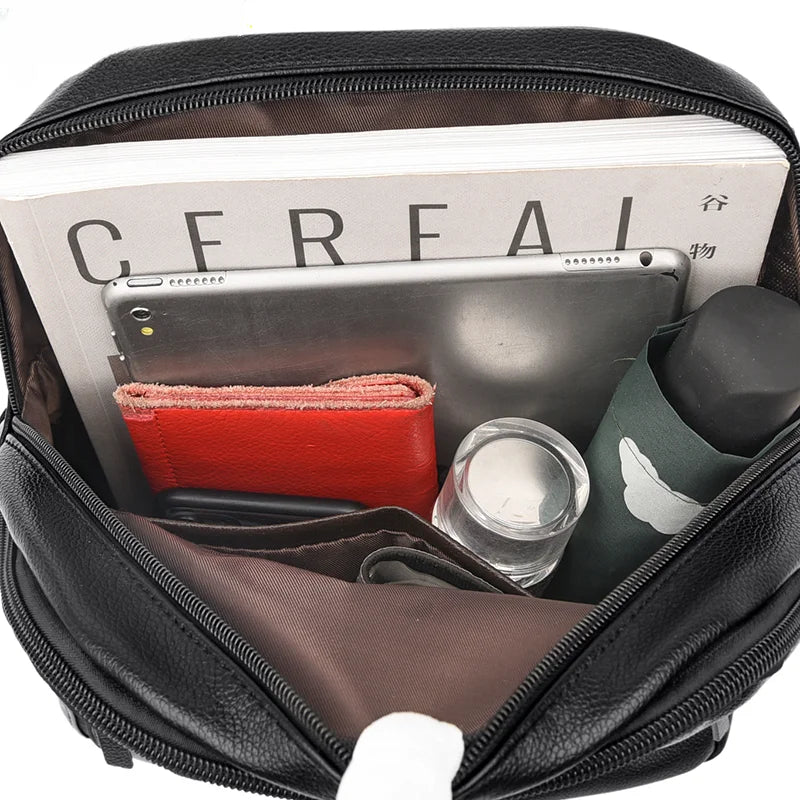 Orlena Leather Backpack detail