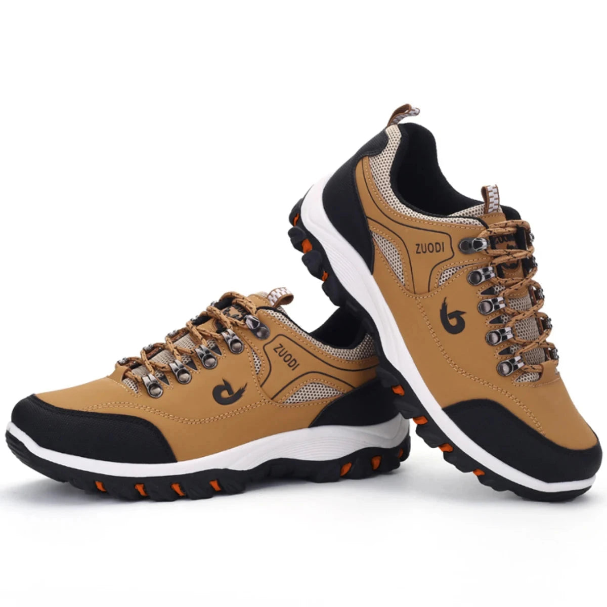 Autumn And Winter Models, Men's Waterproof Hiking Shoes, Outdoor PU Leather Sports Shoes, Wear-Resistant, Walking, Tactical Blue Wolf Store 