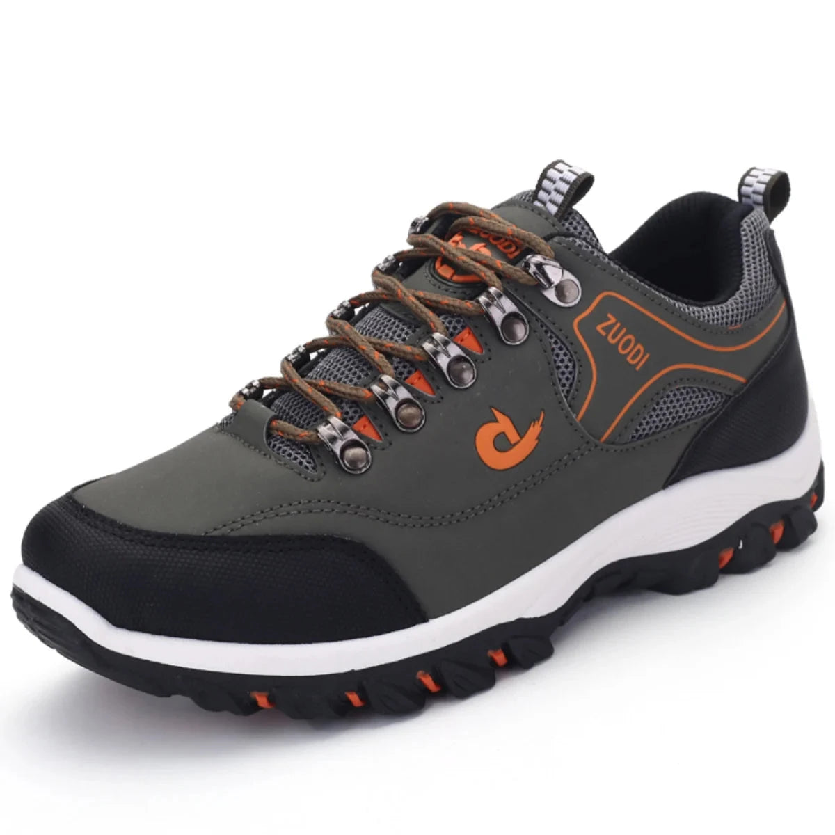 Autumn And Winter Models, Men's Waterproof Hiking Shoes, Outdoor PU Leather Sports Shoes, Wear-Resistant, Walking, Tactical Blue Wolf Store 